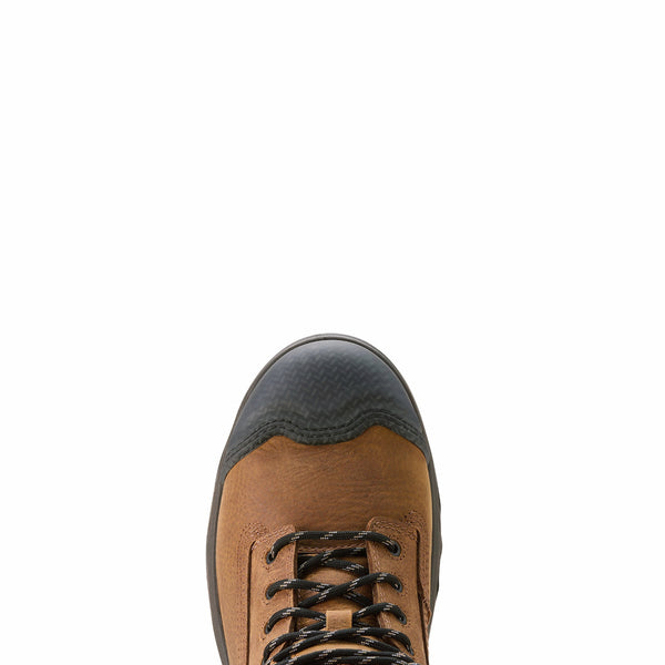 Ariat 10054291 Men's Turbo Duratread XTR 6 Inch Waterproof Carbon Toe Work Boot - Natural Brown