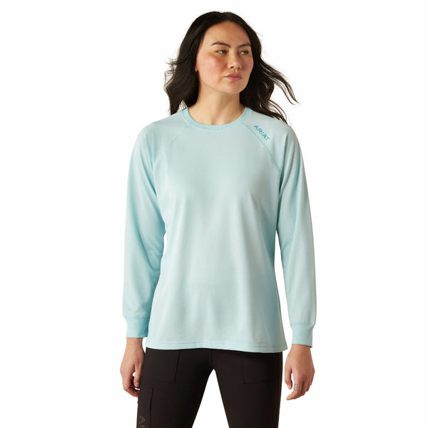 Ariat 10054535 Women's Rebar Heat Fighter Essential T-Shirt - Aquatic