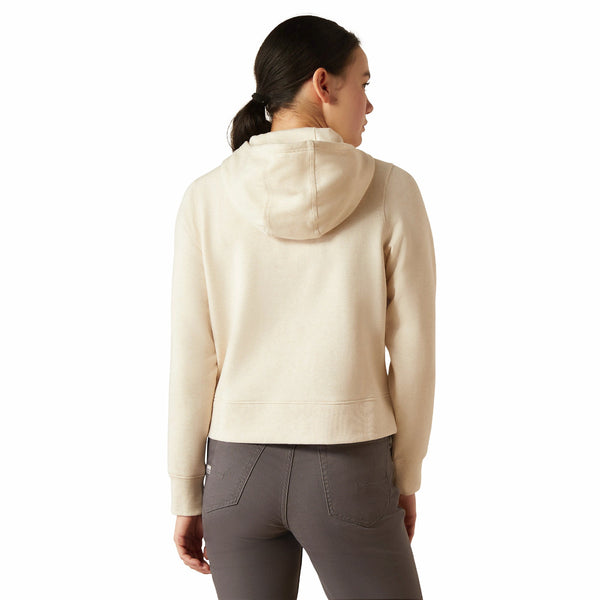 Ariat 10054861 Women's Rebar Lightweight Cropped Hoodie - Sun Kissed Heather