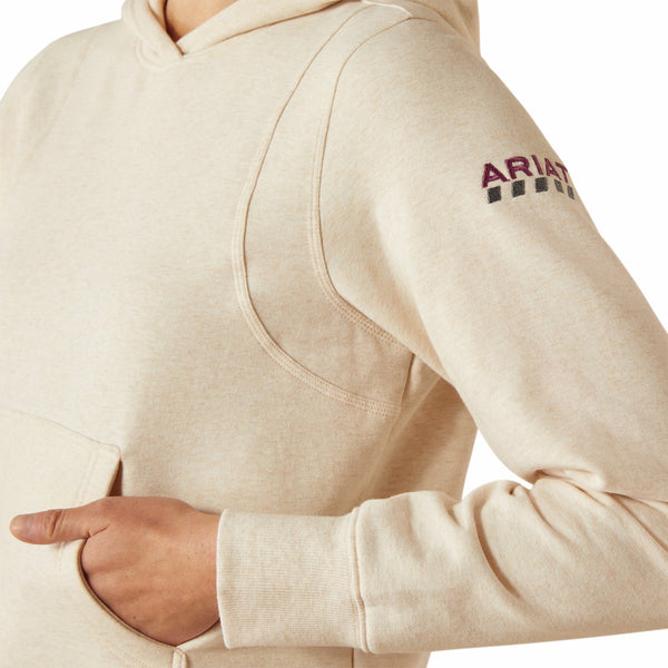 Ariat 10054861 Women's Rebar Lightweight Cropped Hoodie - Sun Kissed Heather