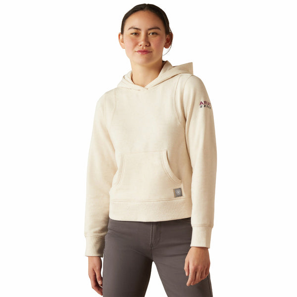 Ariat 10054861 Women's Rebar Lightweight Cropped Hoodie - Sun Kissed Heather