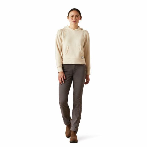 Ariat 10054861 Women's Rebar Lightweight Cropped Hoodie - Sun Kissed Heather