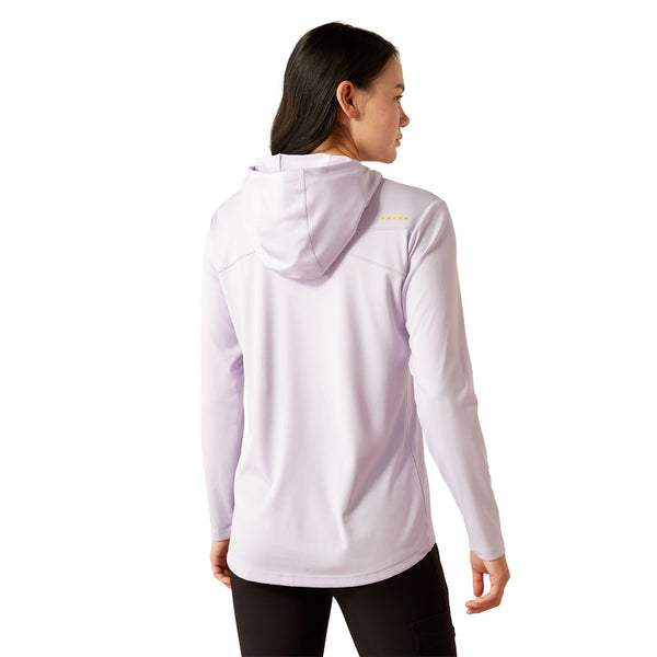 Ariat 10054874 Women's Rebar Sunblocker Hooded T-Shirt - Pastel Lilac