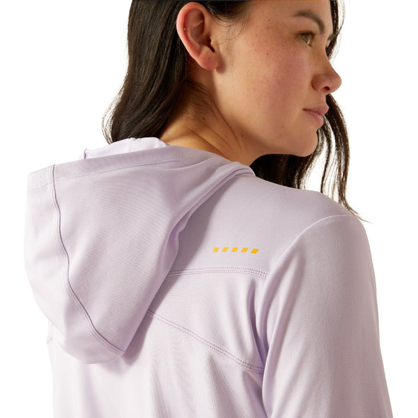 Ariat 10054874 Women's Rebar Sunblocker Hooded T-Shirt - Pastel Lilac