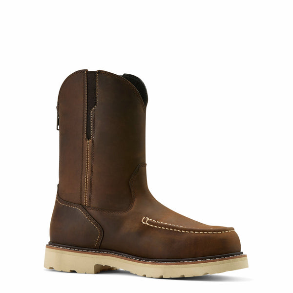 Ariat 10061114 Men's Rebar Lift Pull On Moc Toe - Distressed Brown