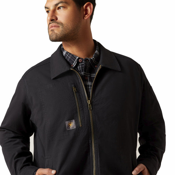 Ariat 10062288 Men's Rebar Made Tough Shop Jacket - Black