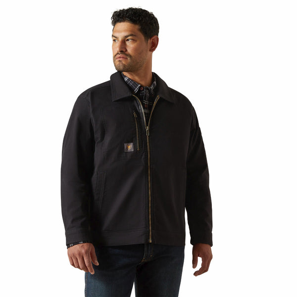 Ariat 10062288 Men's Rebar Made Tough Shop Jacket - Black
