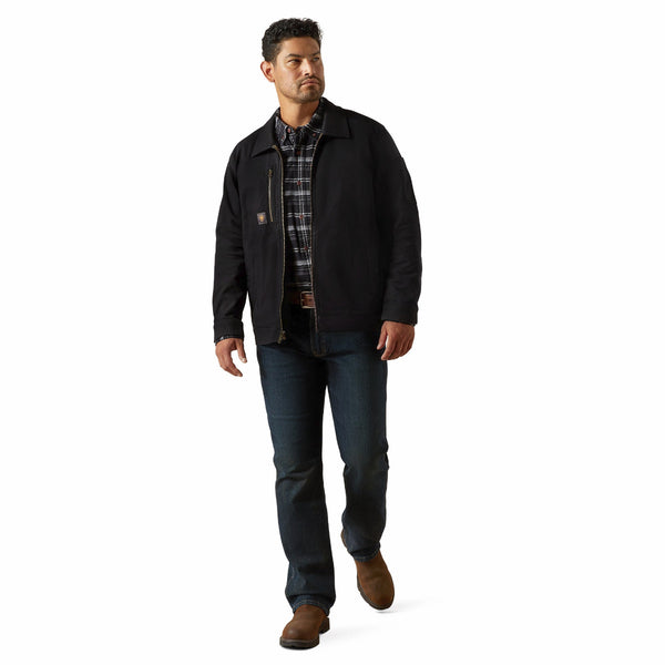 Ariat 10062288 Men's Rebar Made Tough Shop Jacket - Black