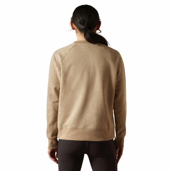 Ariat 10062333 Women's Rebar Lightweight Fleece Sweatshirt - Oatmeal Heather