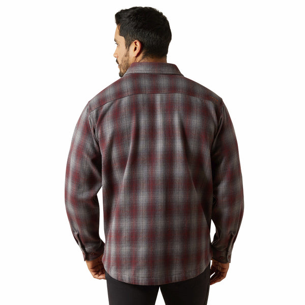 Ariat 10062338 Men's Rebar Heavy Flannel Work Shirt - Charcoal