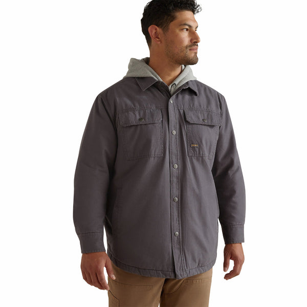 Ariat 10062342 Men's Rebar Canvas Shirt Jacket - Rebar Grey