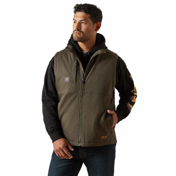 Ariat 10062536 Men's Rebar Duracanvas Vest - Earth