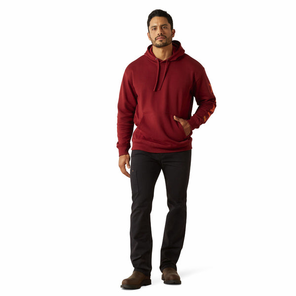 Ariat 10062542 Men's Rebar Graphic Hoodie - Russet Brown/Potter's Clay