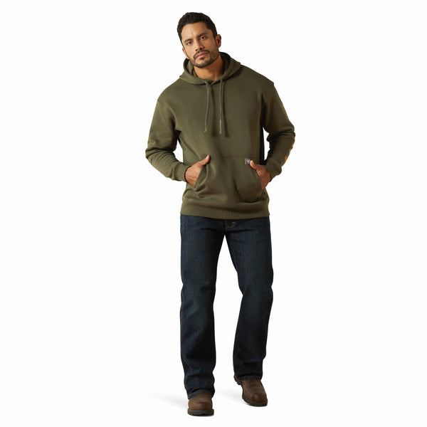 Ariat 10062544 Men's Rebar Graphic Hoodie - Grape Leaf/Dried Herb