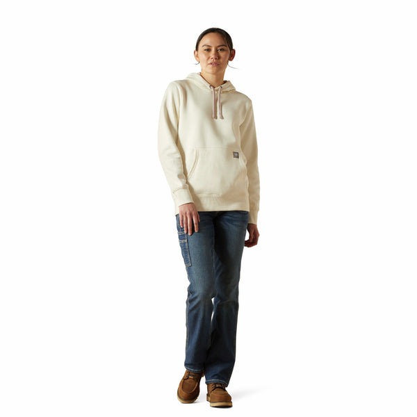 Ariat 10062663 Women's Rebar Graphic Hoodie - Vanilla Ice/Orchid Haze