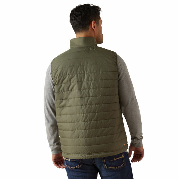 Ariat 10062719 Men's Rebar Cordura Ripstop Lightweight Insulated Vest - Beetle