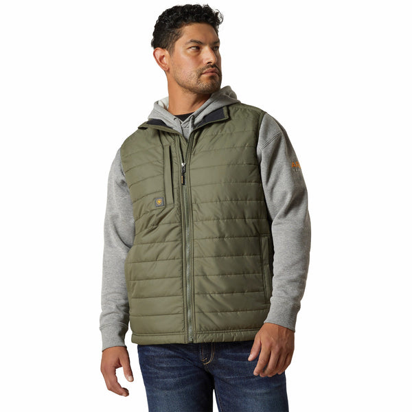 Ariat 10062719 Men's Rebar Cordura Ripstop Lightweight Insulated Vest - Beetle