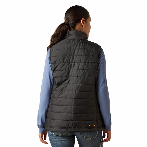 Ariat 10062722 Women's Rebar Cordura Ripstop Lightweight Insulated Vest - Black