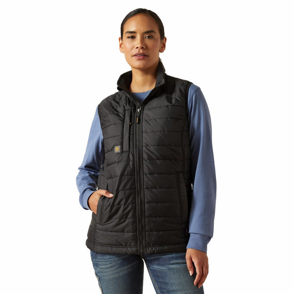 Ariat 10062722 Women's Rebar Cordura Ripstop Lightweight Insulated Vest - Black