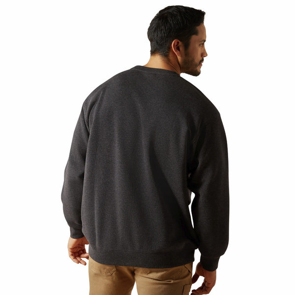 Ariat 10062731 Men's Rebar Lightweight Sweatshirt - Charcoal Heather