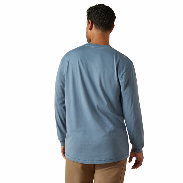 Ariat 10062771 Men's Rebar Workman Logo T-Shirt - Bluestone