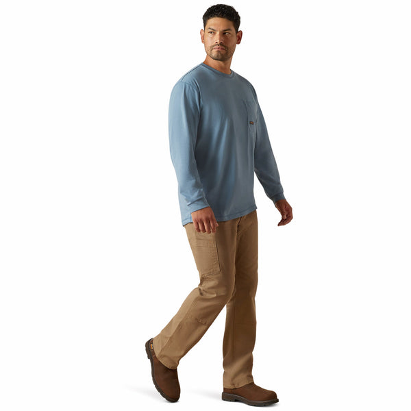 Ariat 10062771 Men's Rebar Workman Logo T-Shirt - Bluestone
