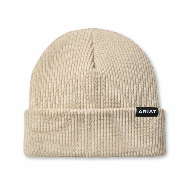 Ariat 10063159 Ribbed Beanie - Stone