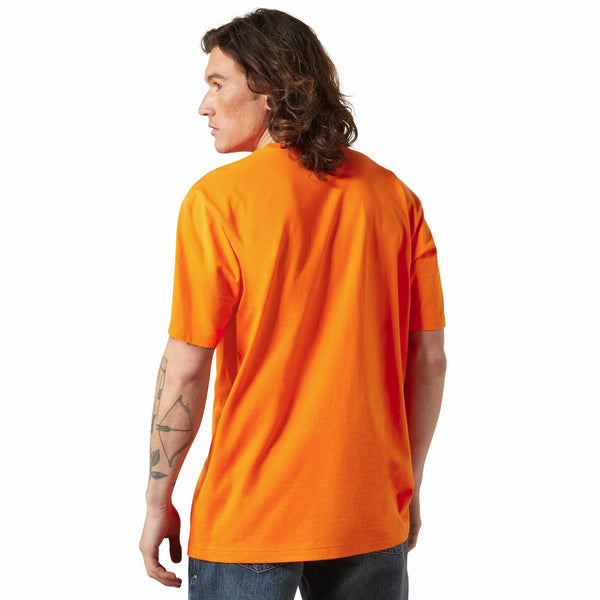 Ariat 10064015 Rebar Cotton Strong Standard Pocket T-Shirt - Safety Orange