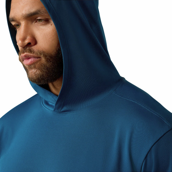 Ariat 10071108 Men's Rebar Sunblocker Outdoor Hooded Long Sleeve T-Shirt - Legion Blue