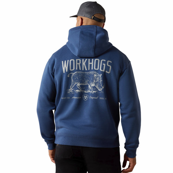 Ariat 10071336 Men's Rebar Lightweight Workhog Hoodie - Dark Denim