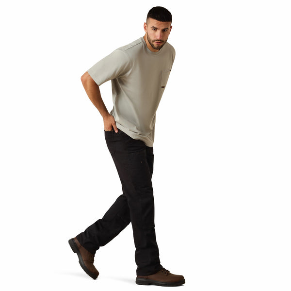 Ariat 10071425 Men's Rebar Workman Short Sleeve T-Shirt - Limestone