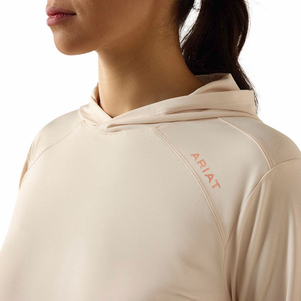 Ariat 10071437 Women's Rebar Sunblocker Hooded T-Shirt - Whisper Pink
