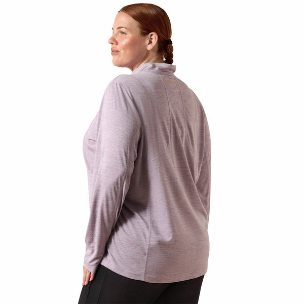Ariat 10071485 Women's Rebar Evolve Half Zip - Purple Ash