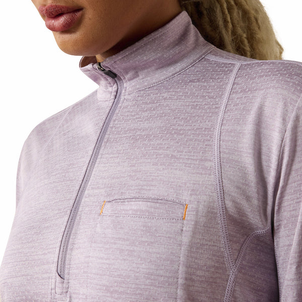 Ariat 10071485 Women's Rebar Evolve Half Zip - Purple Ash