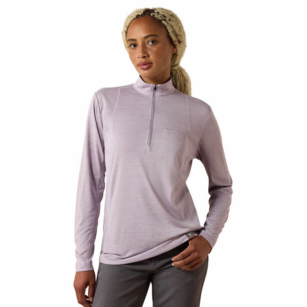 Ariat 10071485 Women's Rebar Evolve Half Zip - Purple Ash