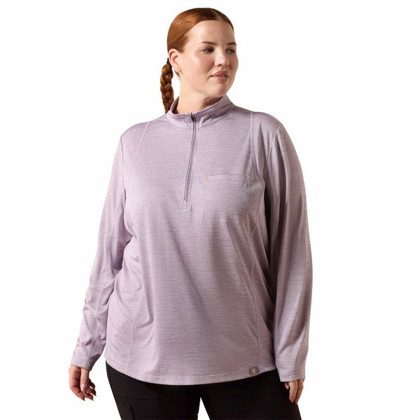 Ariat 10071485 Women's Rebar Evolve Half Zip - Purple Ash