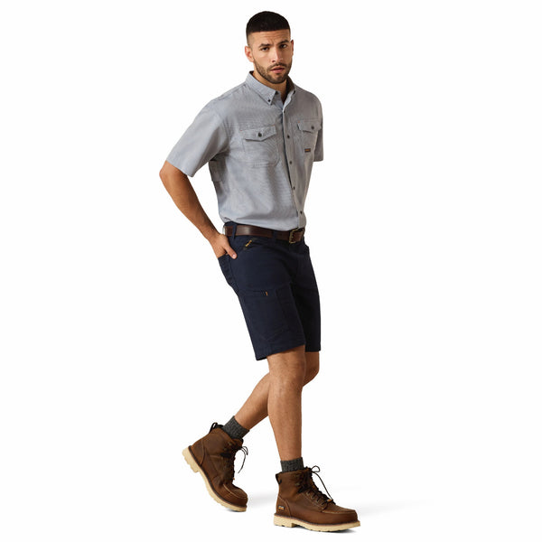 Ariat 10071546 Men's Rebar Made Touch VentTEK DuraStretch Work Shirt - Dark Denim