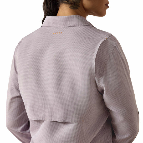 Ariat 10071568 Women's Rebar Made Tough VentTek DuraStretch Work Shirt - Purple Ash
