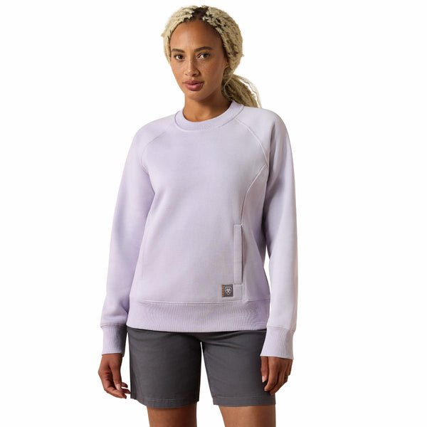 Ariat 10072445 Women's Rebar Lightweight Fleece Sweatshirt - Thistle