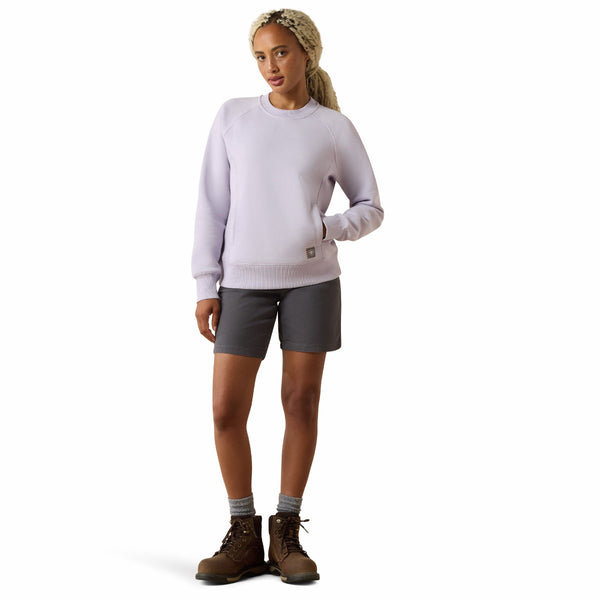 Ariat 10072445 Women's Rebar Lightweight Fleece Sweatshirt - Thistle