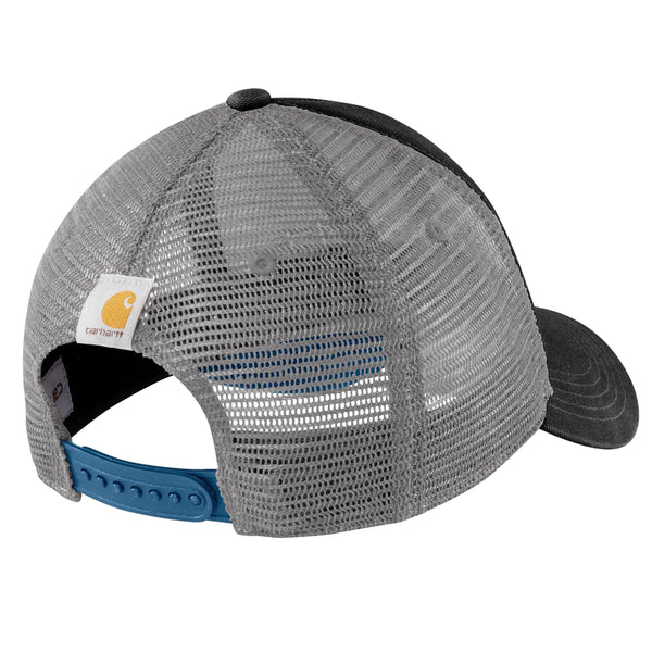 Carhartt 101195-F25 Men's Canvas Mesh-Back Logo Graphic Cap