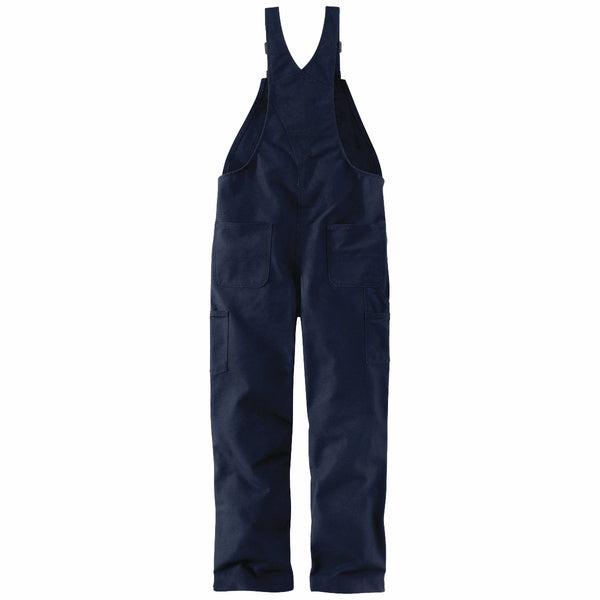 Carhartt 101626-410 Men's FR Duck Insulated Bib Overall - Dark Navy