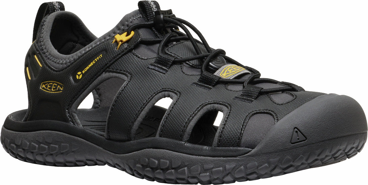 KEEN Men\'s Solr Post Sandals Men\'s 8 Black Yellow KEEN Men main image 2