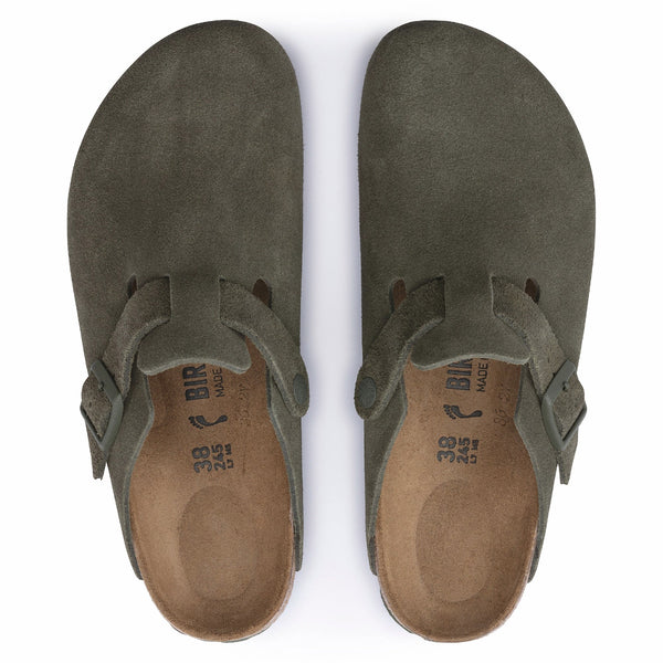 Birkenstock 1024721 Boston Thyme Suede Leather