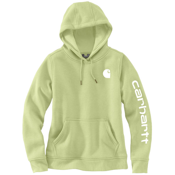 Carhartt 102791-SNSL Women's Relaxed Fit Midweight Logo Sleeve Graphic Sweatshirt - Seasonal Colors