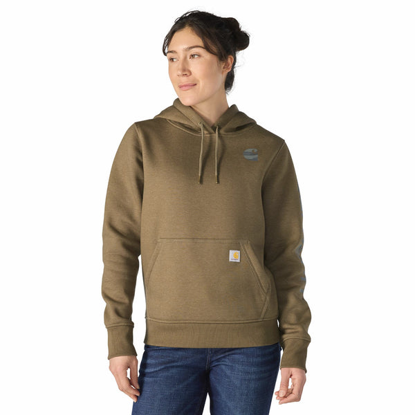 Carhartt 102791-SNSLF26 Women's Iconic Clarksburg Logo Sweatshirt