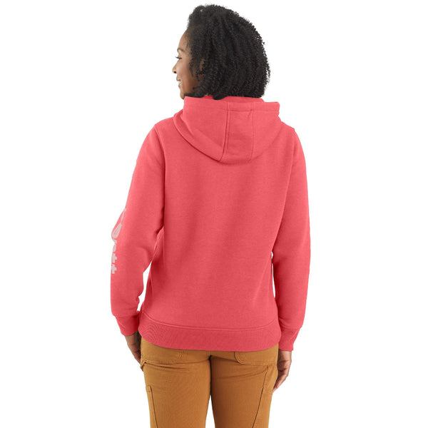 Carhartt 102791-SNSL Women's Relaxed Fit Midweight Logo Sleeve Graphic Sweatshirt - Seasonal Colors