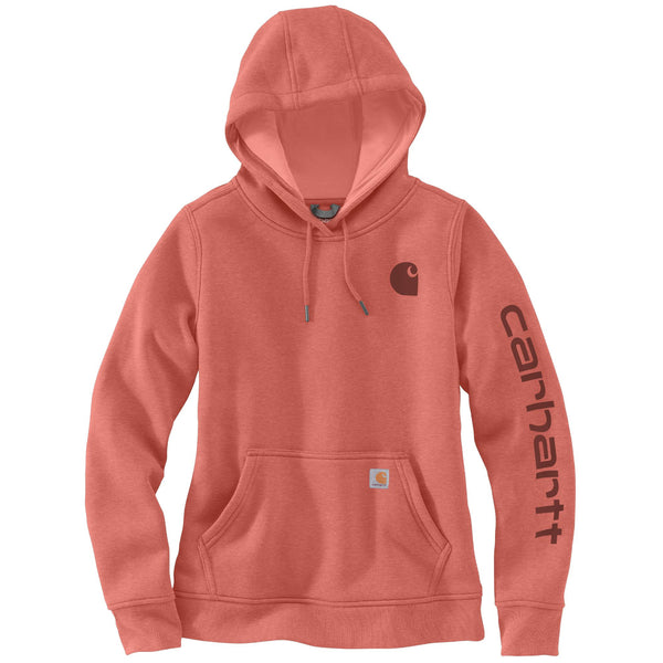Carhartt 102791-SNSL Women's Relaxed Fit Midweight Logo Sleeve Graphic Sweatshirt - Past Season