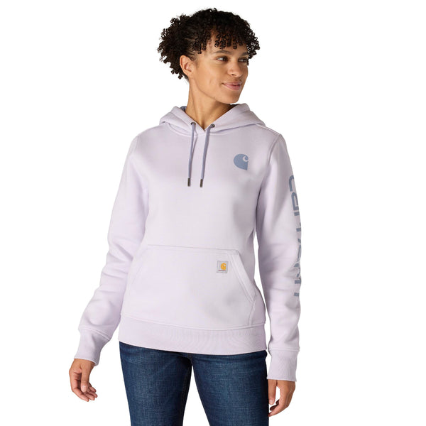 Carhartt 102791-F25SNSL Women's Relaxed Fit Midweight Logo Sleeve Graphic Sweatshirt - Seasonal Colors
