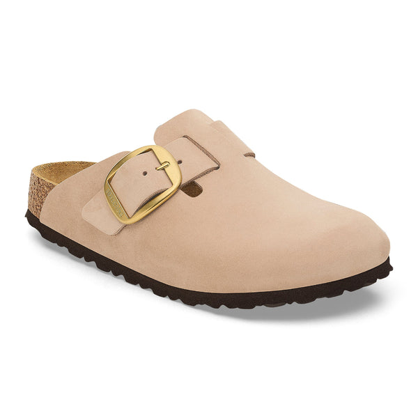Birkenstock 1028052 Boston Big Buckle Nubuck Sandcastle Narrow